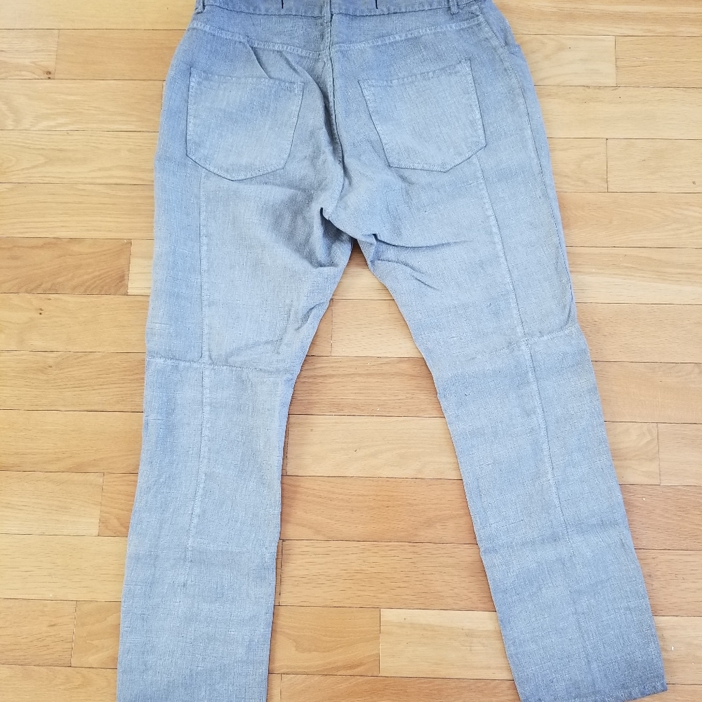 Avant Toi Grey Linen Pants - Picture 8 of 8